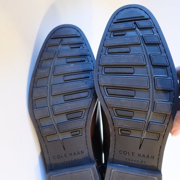 Mens Cole Haan Dark Brown Lace-Up Oxford Leather Shoes 11 * - Picture 8 of 12